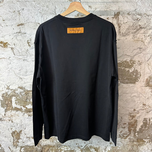 Louis Vuitton Rainbow Fade Spell Black Long Sleeve Sz XL