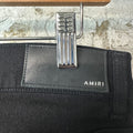 Amiri MX1 Cheetah Print Black Denim Jeans Sz 32