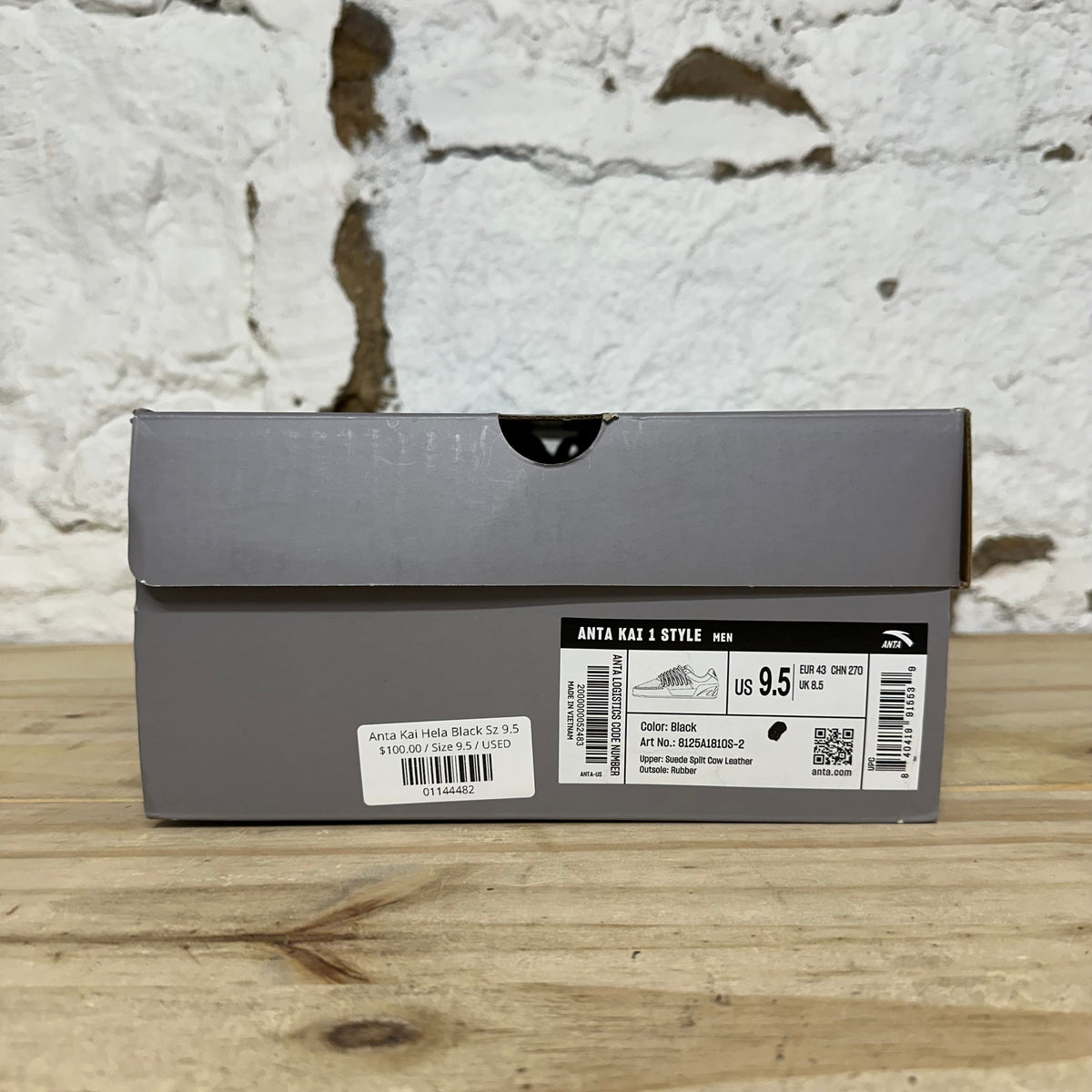 Anta Kai Hela Black Sz 9.5