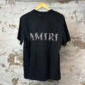 Amiri White Leaf Spell T-shirt Black Sz S