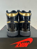 Air Jordan 1 High Black Metallic Gold Sz 4Y