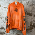 Hellstar Fire Logo Hoodie Orange Sz XL