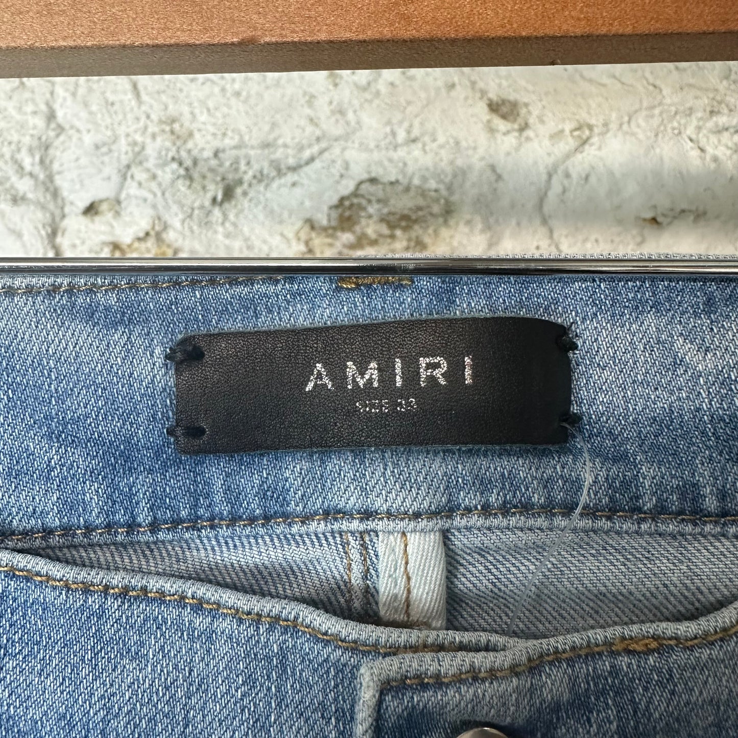 Amiri Plain Light Blue Denim Jeans Sz 33