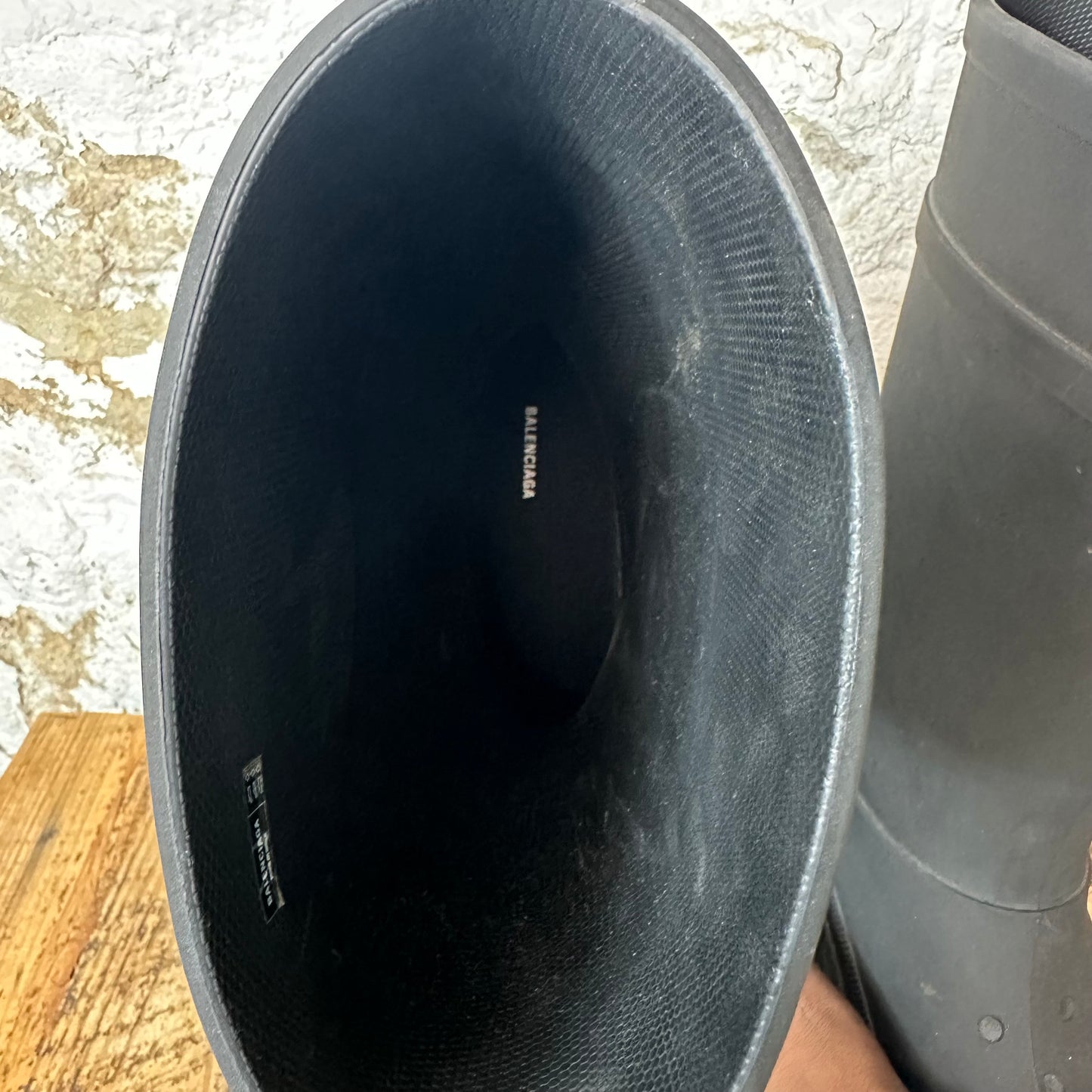 Balenciaga Croc Boot Black Sz 9 (42) No Box