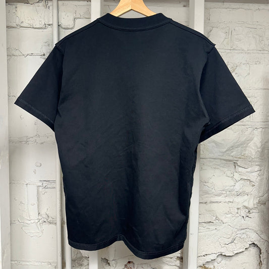 Saint Vanity White Griffin Black T-Shirt Sz S