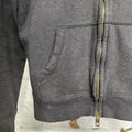 Burberry Dark Grey Zip-Up Hoodie Sz S