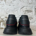 Alexander Mcqueen Black Red Nappa Joey Sneaker Sz 10.5 (43.5)