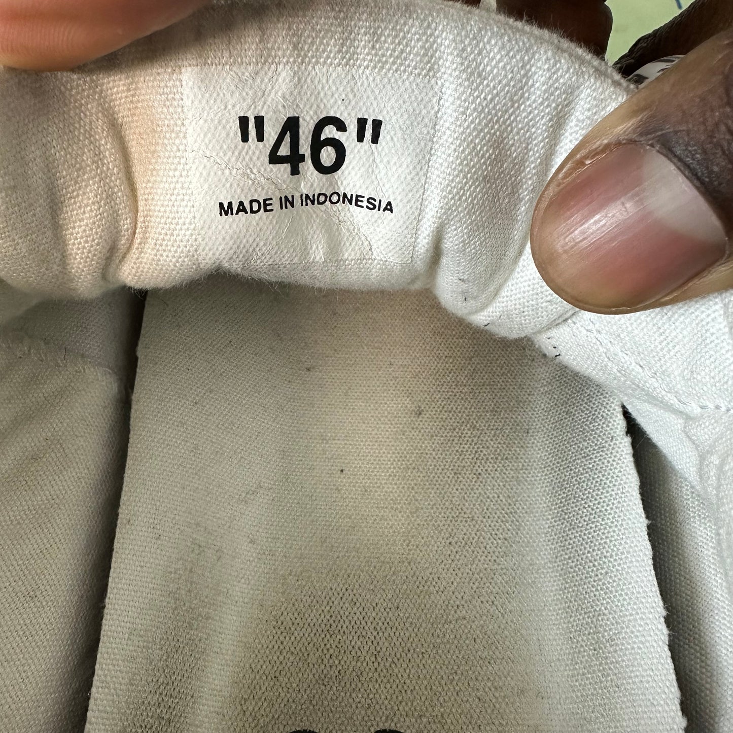 Off White Cream Arrow White Vulc Sneaker Sz 13 (46)