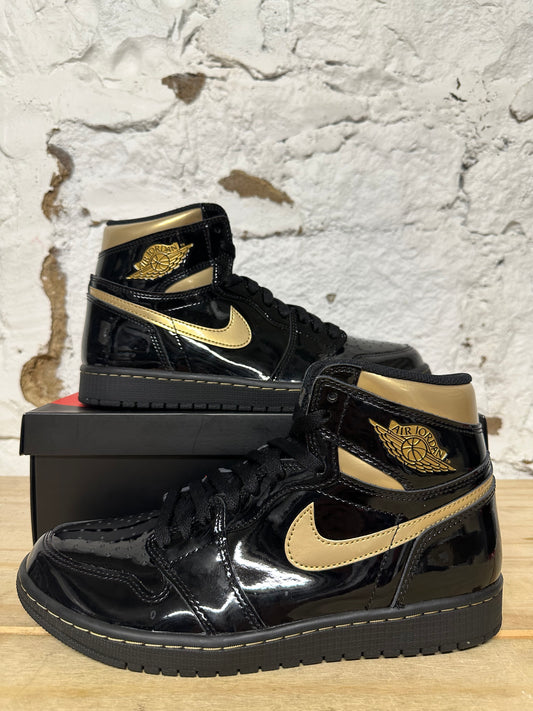 Air Jordan 1 Black Metallic Gold Sz 9.5