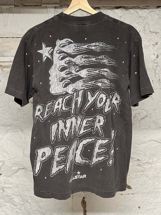 Hellstar Skeleton Grey T-Shirt Sz S