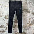Amiri MX1 Brown Plaid Black Denim Jeans Sz 32
