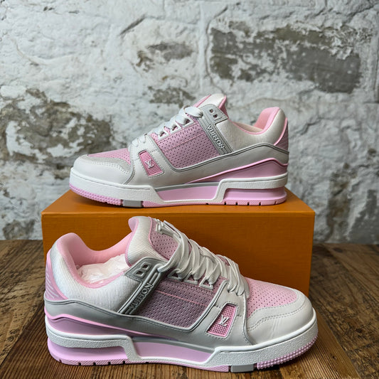 Louis Vuitton Pink Grey White Trainer Sneaker Sz 6 (38)
