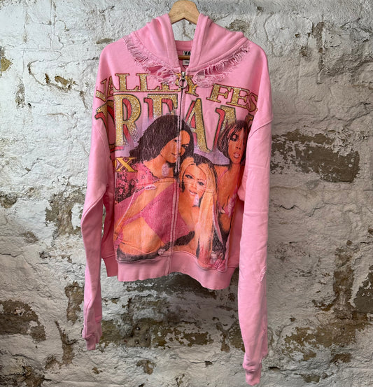 Vale Dreams Pink Zip Up Hoodie
