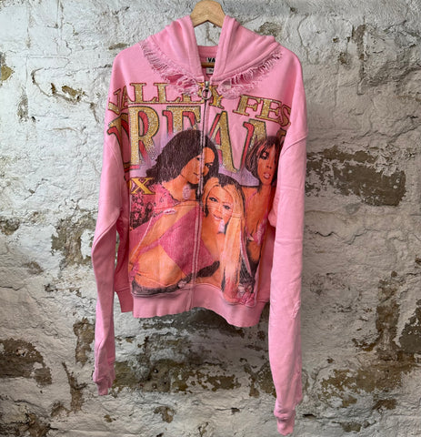 Vale Dreams Pink Zip Up Hoodie
