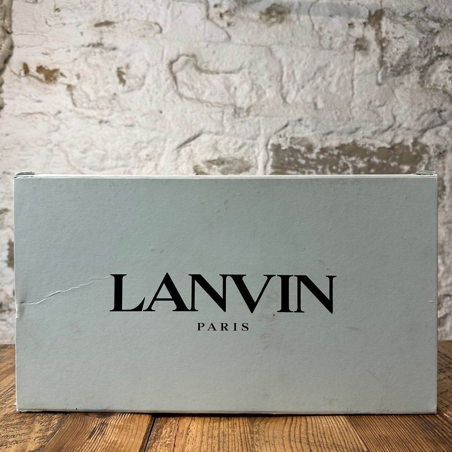 Lanvin Curb Black White Lace Blue Sneaker Sz 5 (37)
