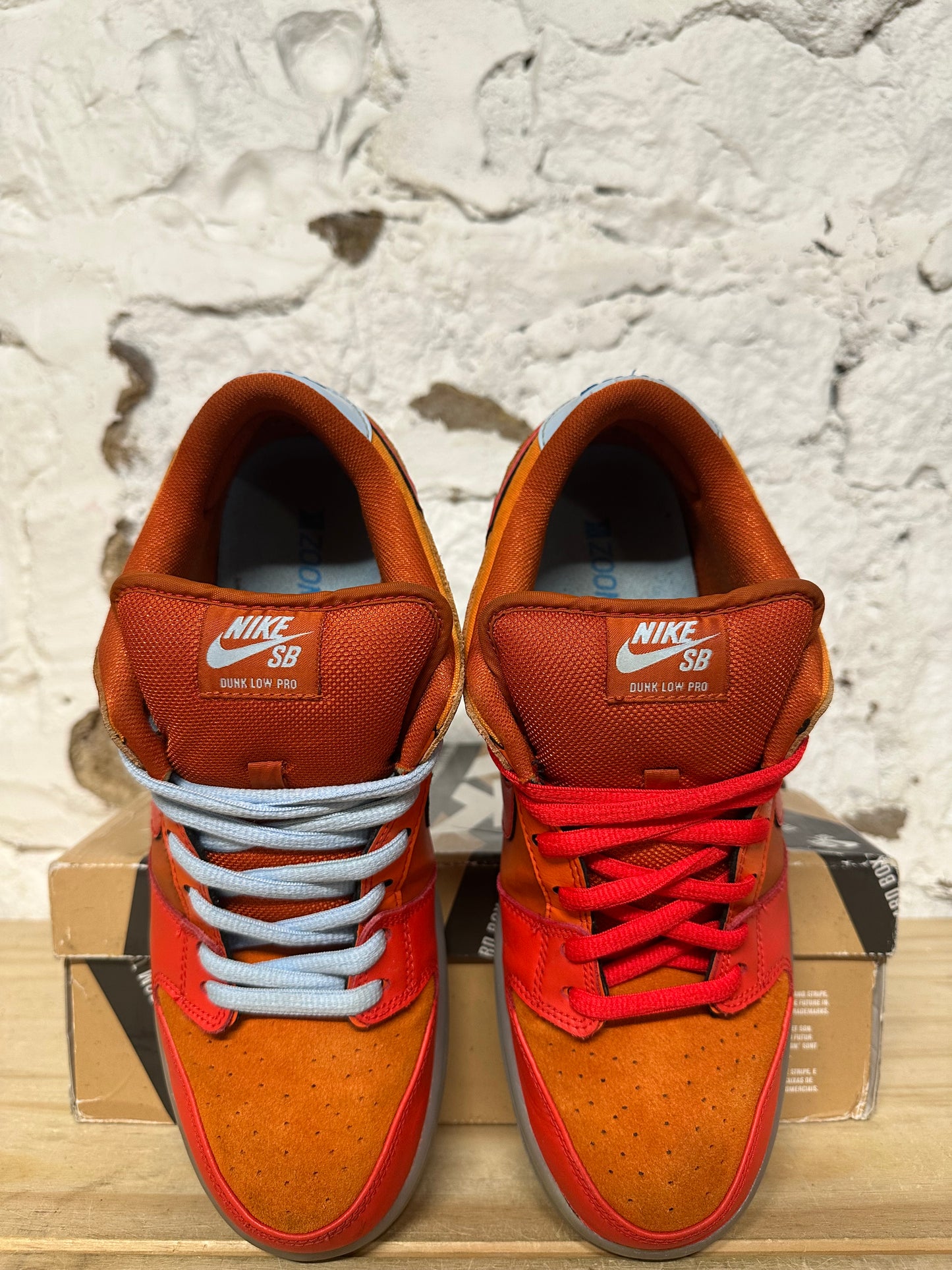 Nike SB Dunk Low Gamma Orange Fire And Ice Sz 11.5