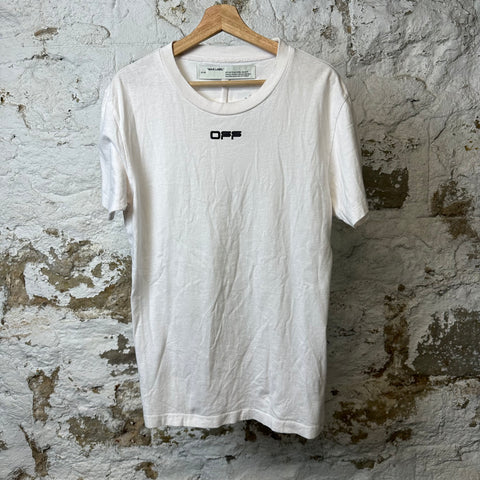 Off White Airport Tape T-shirt White Sz M