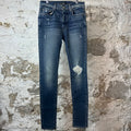 Amiri Knee Hole Dark Blue Denim Jeans Sz 30