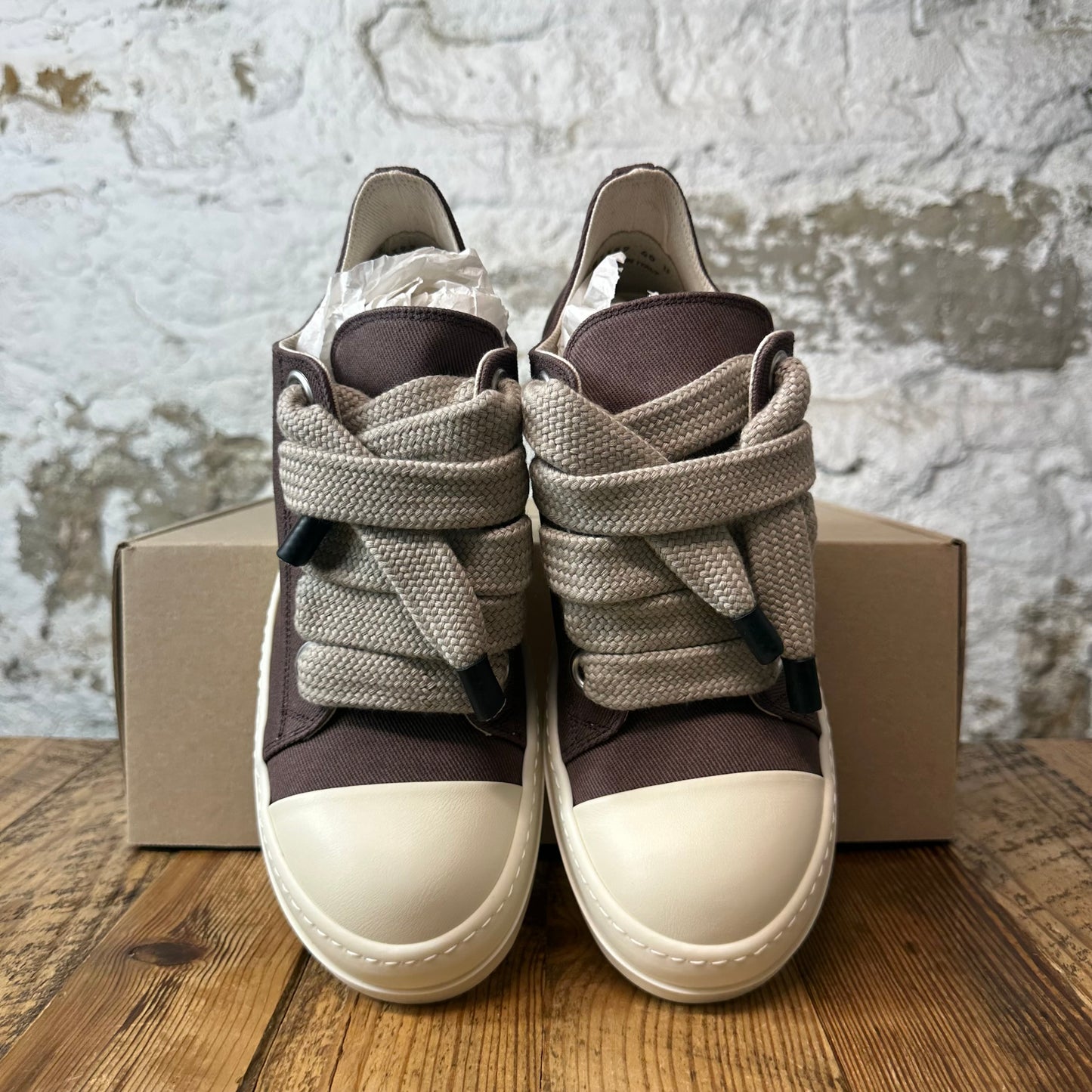 Rick Owens Jumbo Lace Grape Milk Sneaker DS