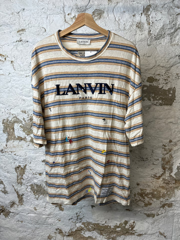 Lanvin Gallery Dept Stripe T-Shirt Sz L