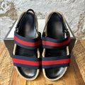 Gucci Navy Red Capri Sandals Sz 10
