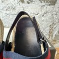 Gucci Navy Red Capri Sandals Sz 10