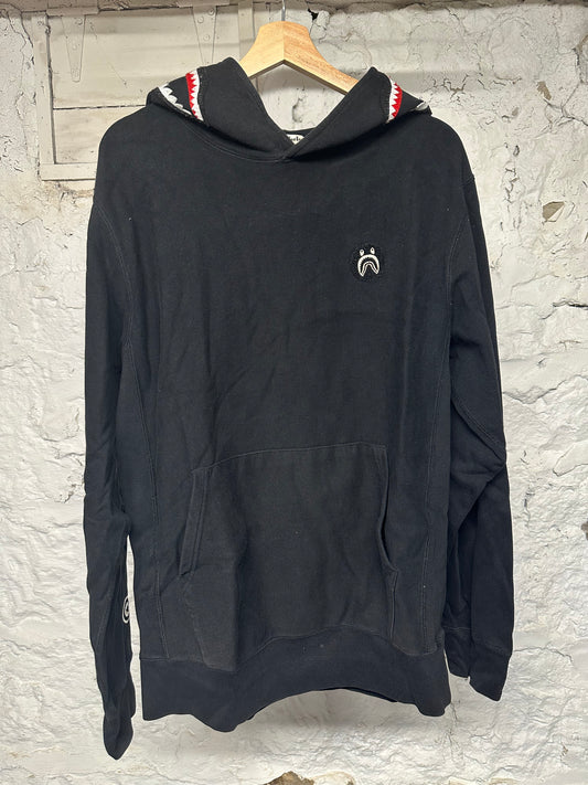 Bape Shark Pullover Hoodie Black Sz XL