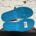 Air Jordan 1 High Off-White University Blue Sz 10