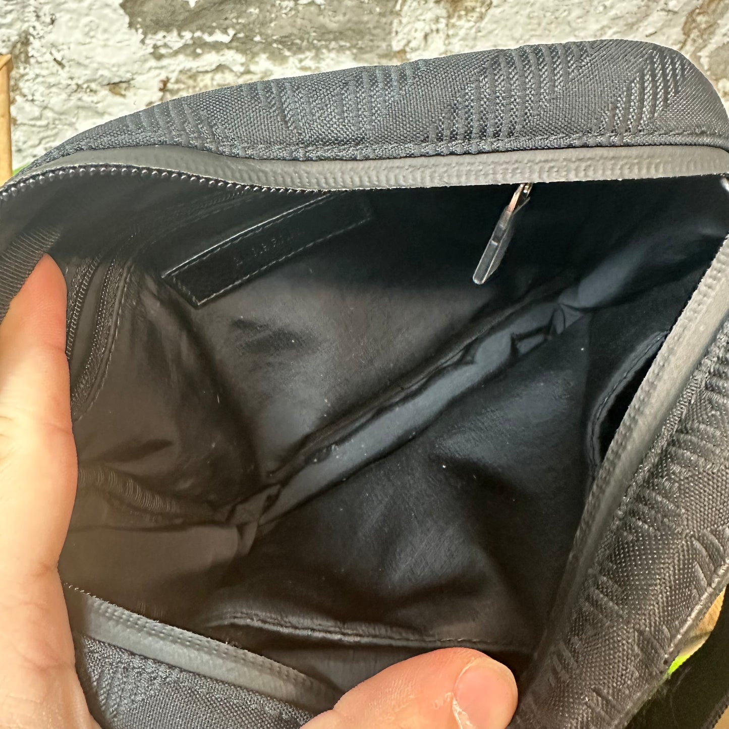 Burberry Black Jacquard Pocket Crossbody Bag