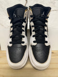 Air Jordan 1 Mid White Black Gold Sz 5.5Y