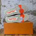 Louis Vuitton Damier Azur Orange Trainer Sneaker Sz 10.5 (9LV)