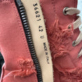Rick Owens High Pink Slashed Milk Sneaker Sz 9 (42)