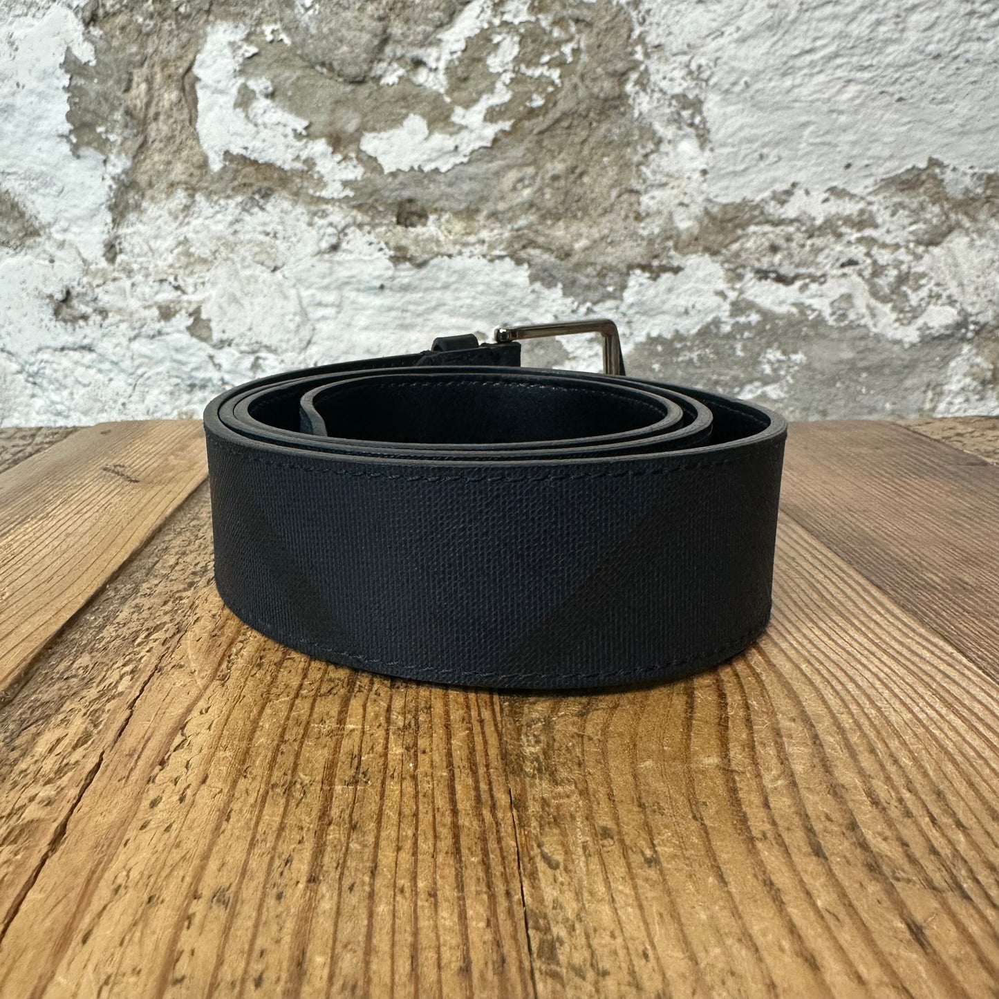 Burberry Blue Black Check Belt Sz (105/42)