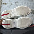 Prada Americas Cup White Leather Grey Sneaker Sz 9.5
