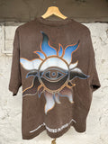 Godspeed Skeleton Guitar Brown T-Shirt Sz S