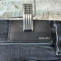 Amiri MX1 Cracked Pink Black Denim Jeans Sz 34