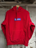 Supreme FW17 Red Purple Box Logo Hoodie Sz M