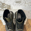 Alexander Mcqueen High Olive Green Black Tread Boot Sz 9 (42)