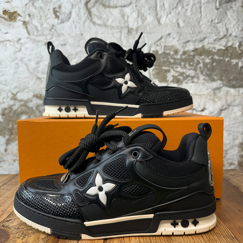 Louis Vuitton Black White Skate Sneaker Sz 9.5 (8LV)