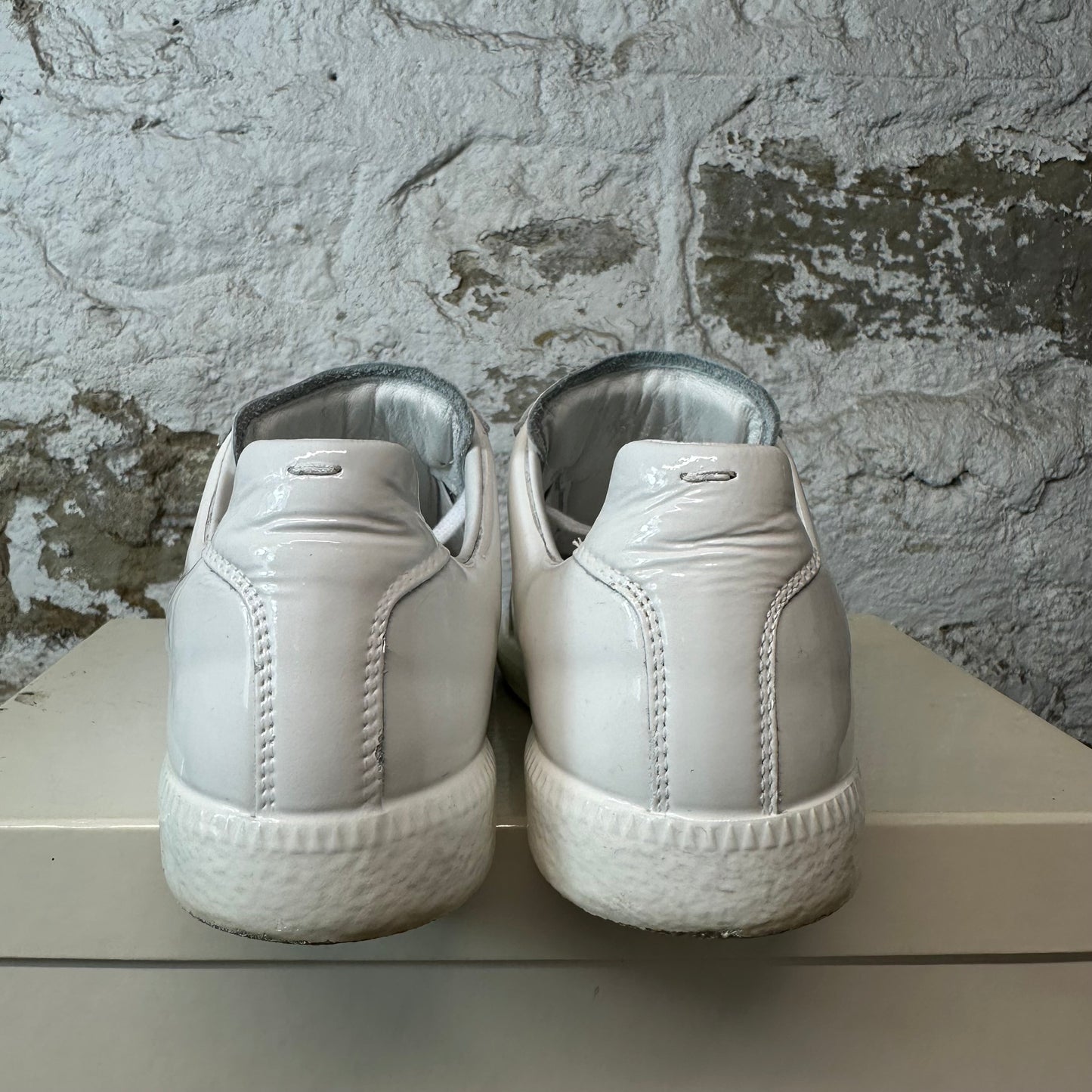 Maison Margiela Replica White Patent Sneaker Sz 6.5 (39.5)