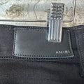 Amiri MX1 Black Paisley Black Denim Jeans Sz 28