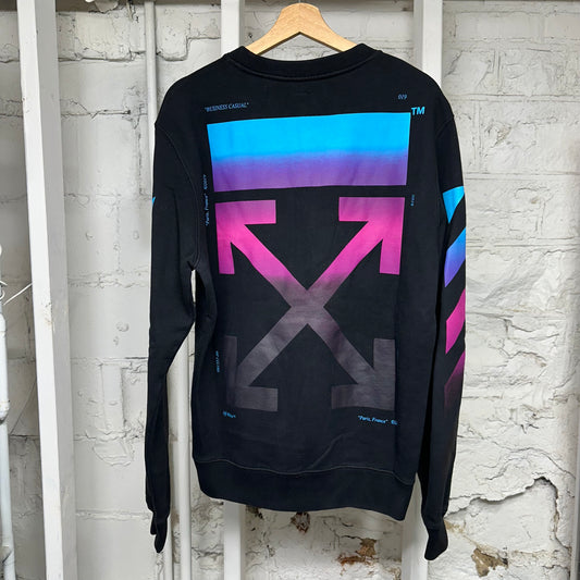 Off-White Gradient Crewneck Black Sz L