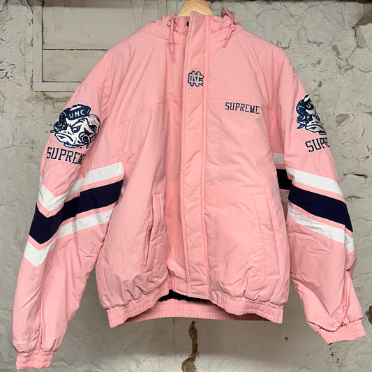 Supreme Mitchell & Ness UNC Pink Jacket Sz L