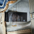 Amiri Domino Applique Blue Denim Jeans Sz 33
