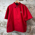 Prada Technical Red Full Zip Shirt Sz M