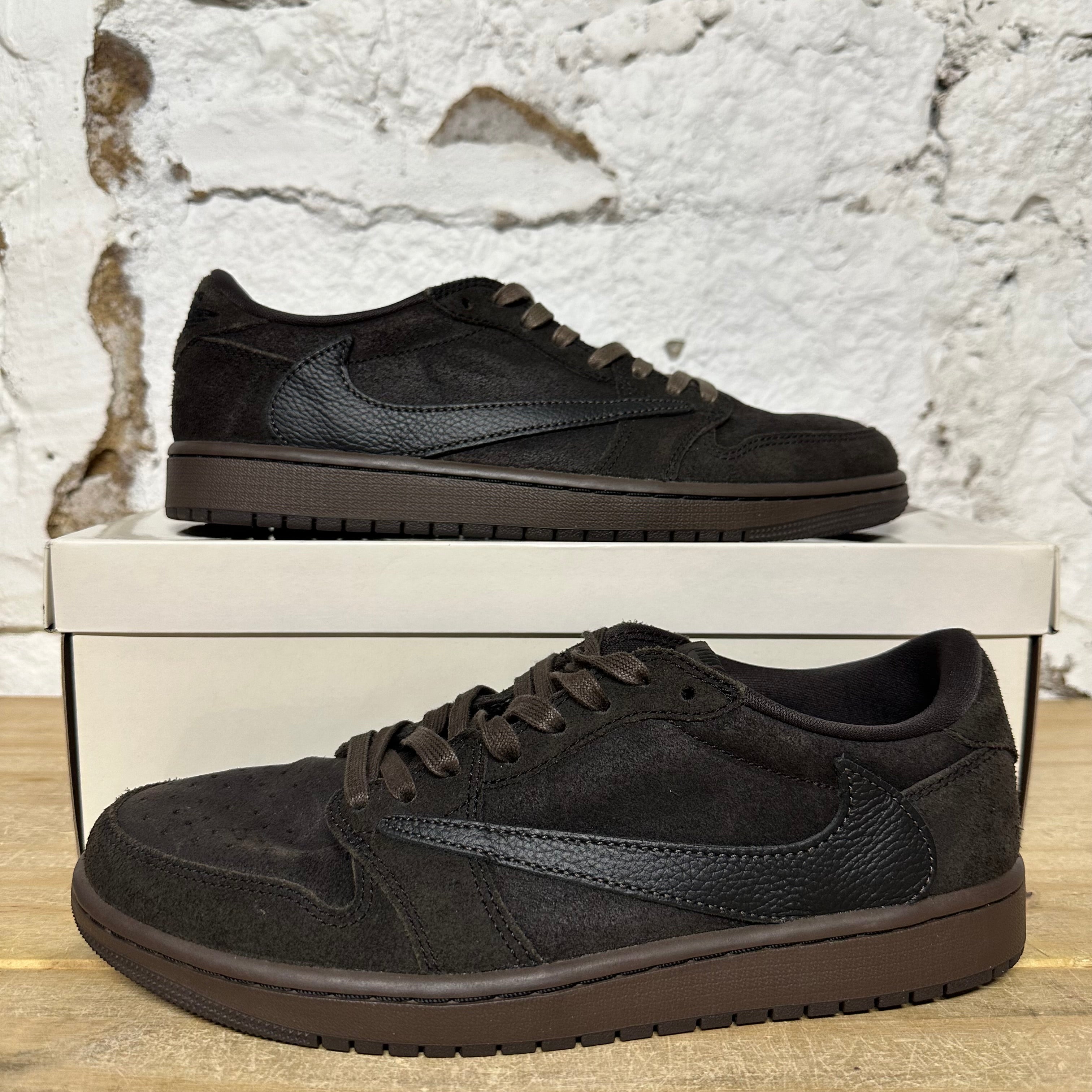 Air Jordan 1 Low Travis Scott Velvet Brown Sz 9.5