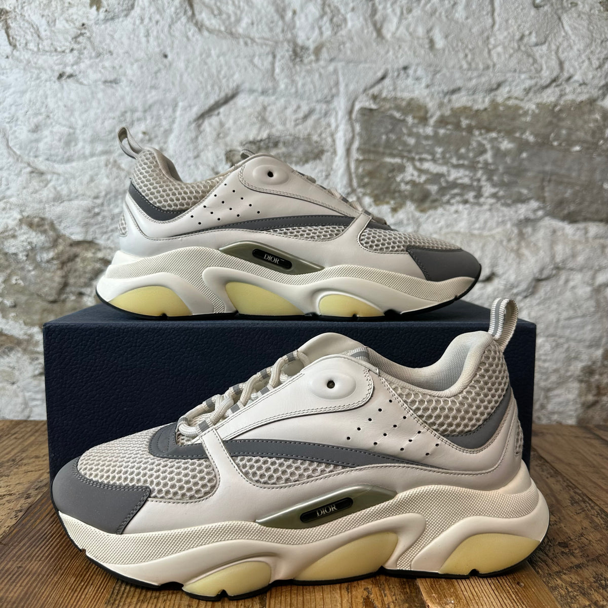 Dior B22 White Grey 3M Sneaker Sz 10 (43)