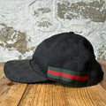 Gucci Black GG Monogram Hat Sz M