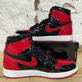 Air Jordan 1 High Patent Bred Sz 8.5