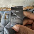 Amiri Multicolor Paisley Blue Denim Jeans Sz 32